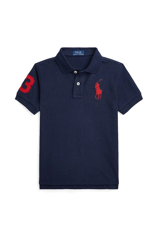 

Хлопковая детская поло Polo Ralph Lauren, темно-синий