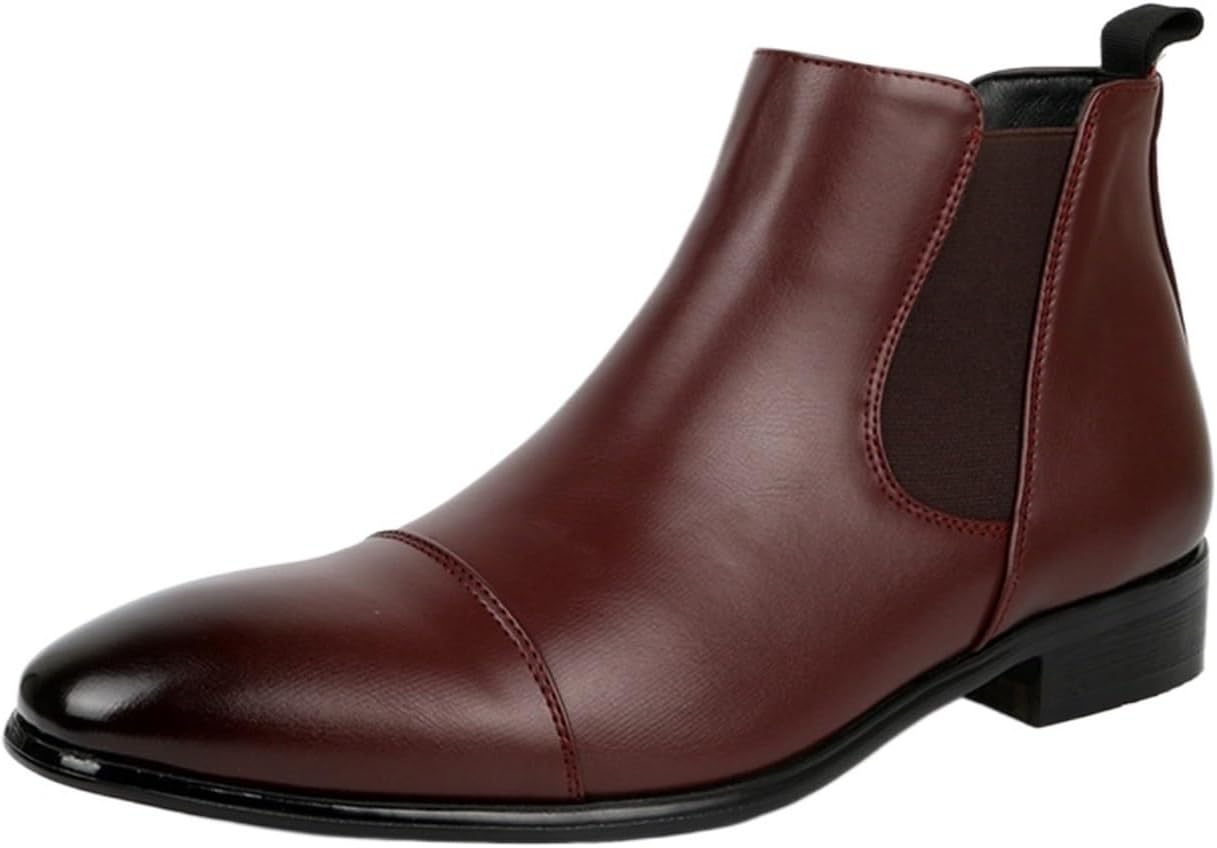 

Мужские ботинки челси, повседневные ботинки, черные ботильоны, эластичные ботинки без шнурков для мужчин Dmgyck