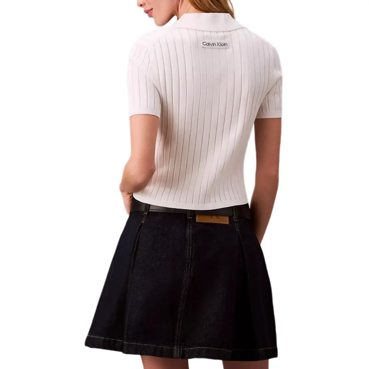 Джинсовая короткая юбка Women's Calvin Klein, черный — фото 3