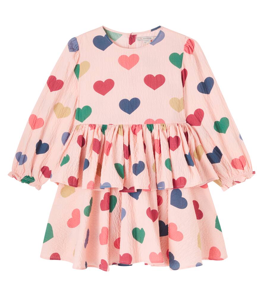 

Платье Elin из хлопкового пике с принтом Konges Sløjd, Coeur Rose Colore