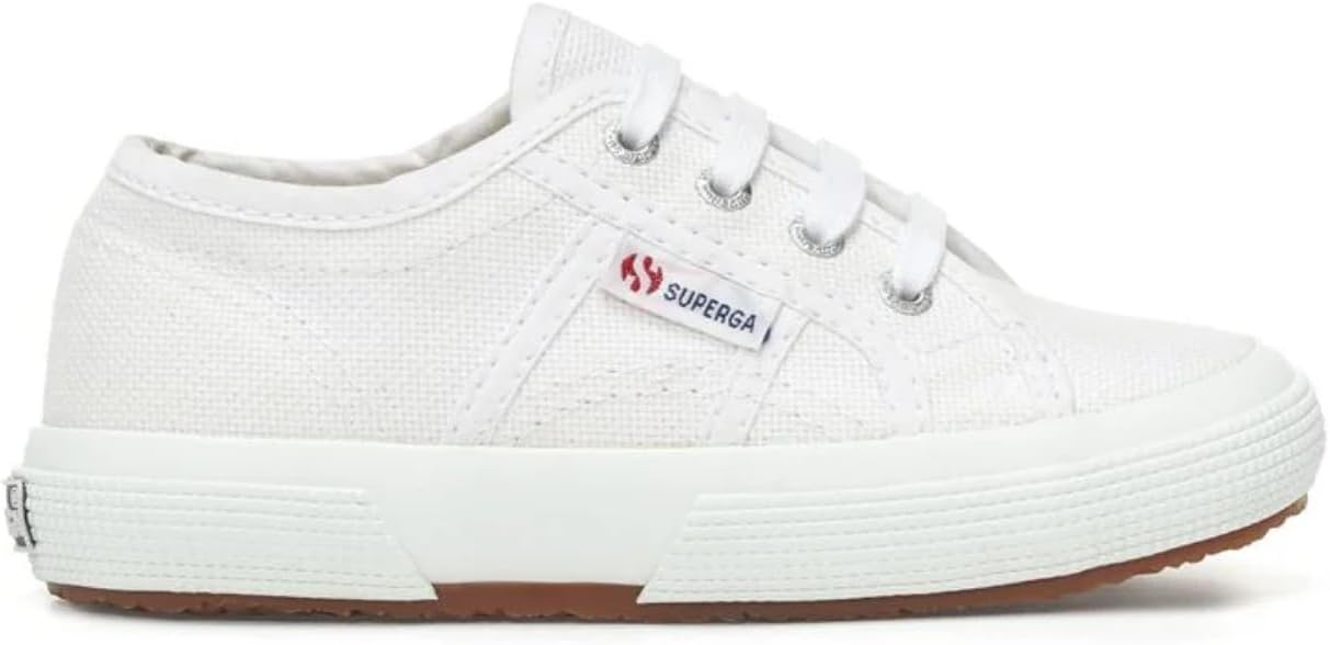 

Детские кеды Superga 2750 JCOT Classic - Стильная и долговечная обувь из холста для повседневного комфорта, удобная шнуровка, белый