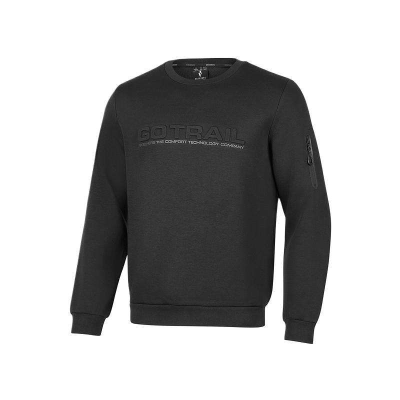 

Skechers Горный и дикий свитшот для активного отдыха мужской угольно-черный