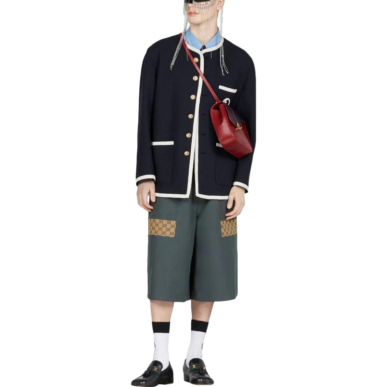 Twinsberg Rrunway Шорты GUCCI, Сине-серый — фото 3