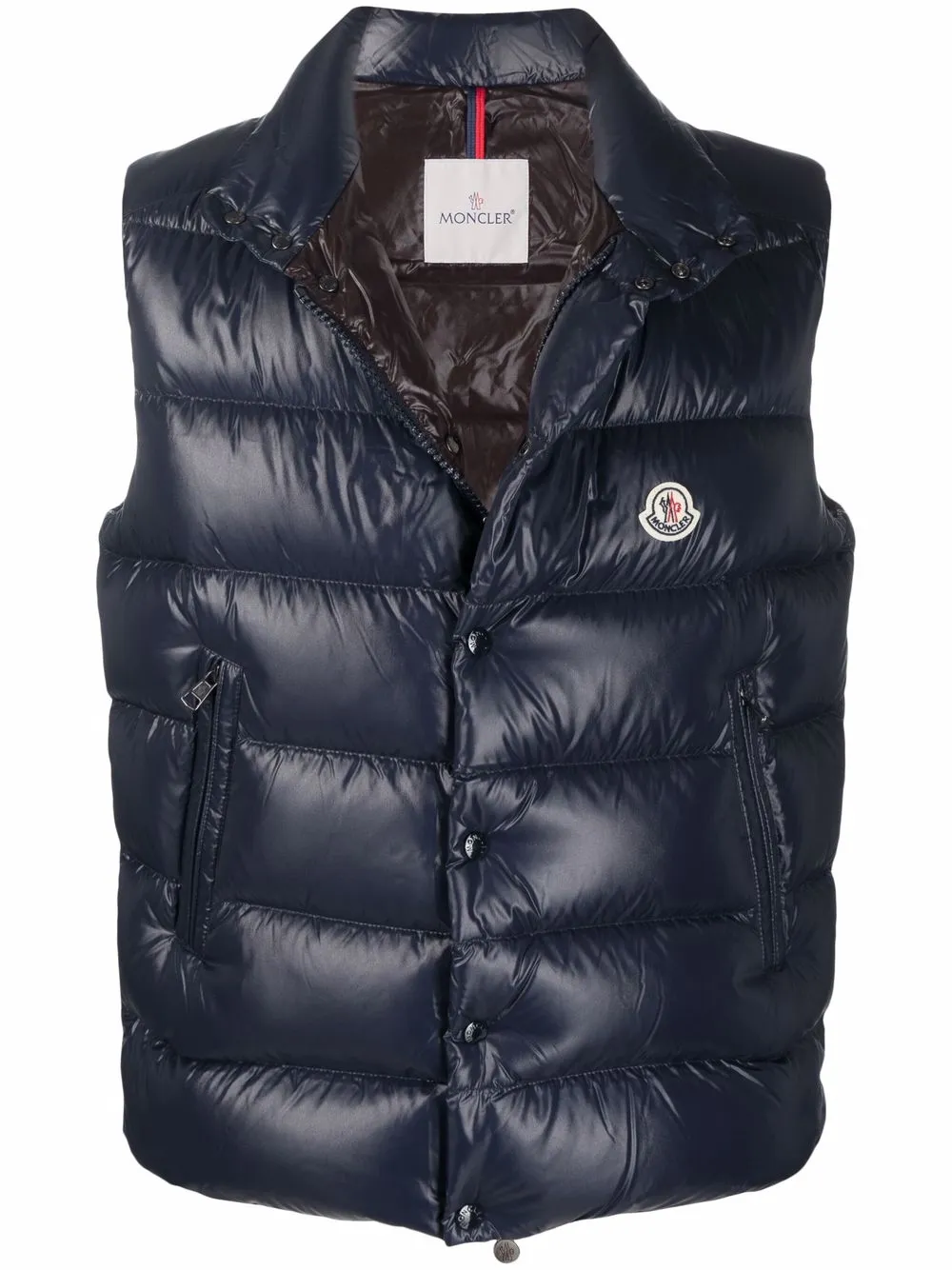 

Жилет Tibb с высоким воротником MONCLER, синий