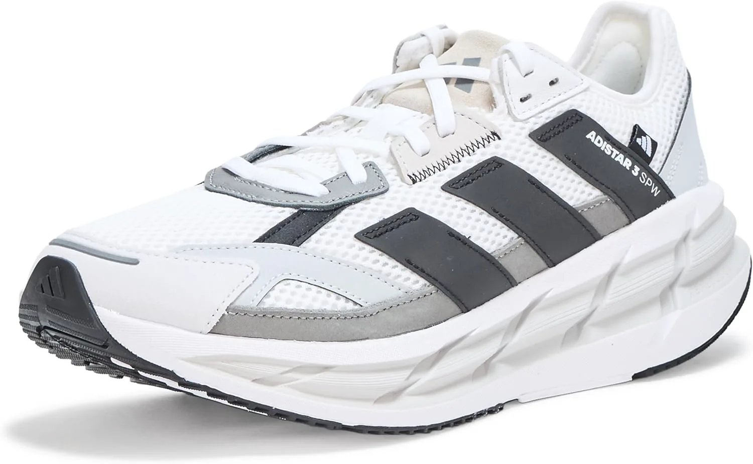 Мужские беговые кроссовки Adidas Adistar 3 Sportswear - зеленые, белый/черный/серый