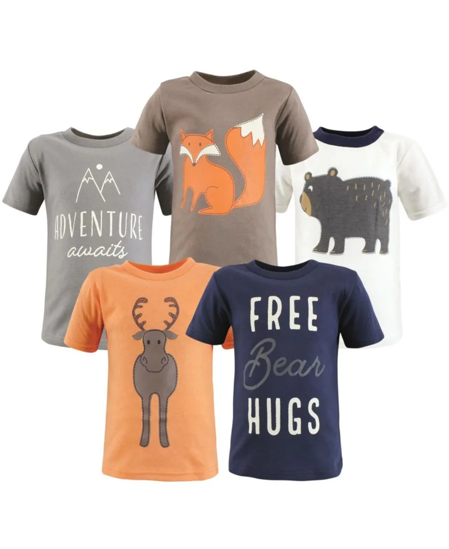 Футболки с коротким рукавом и круглым вырезом Hudson Baby, Woodland