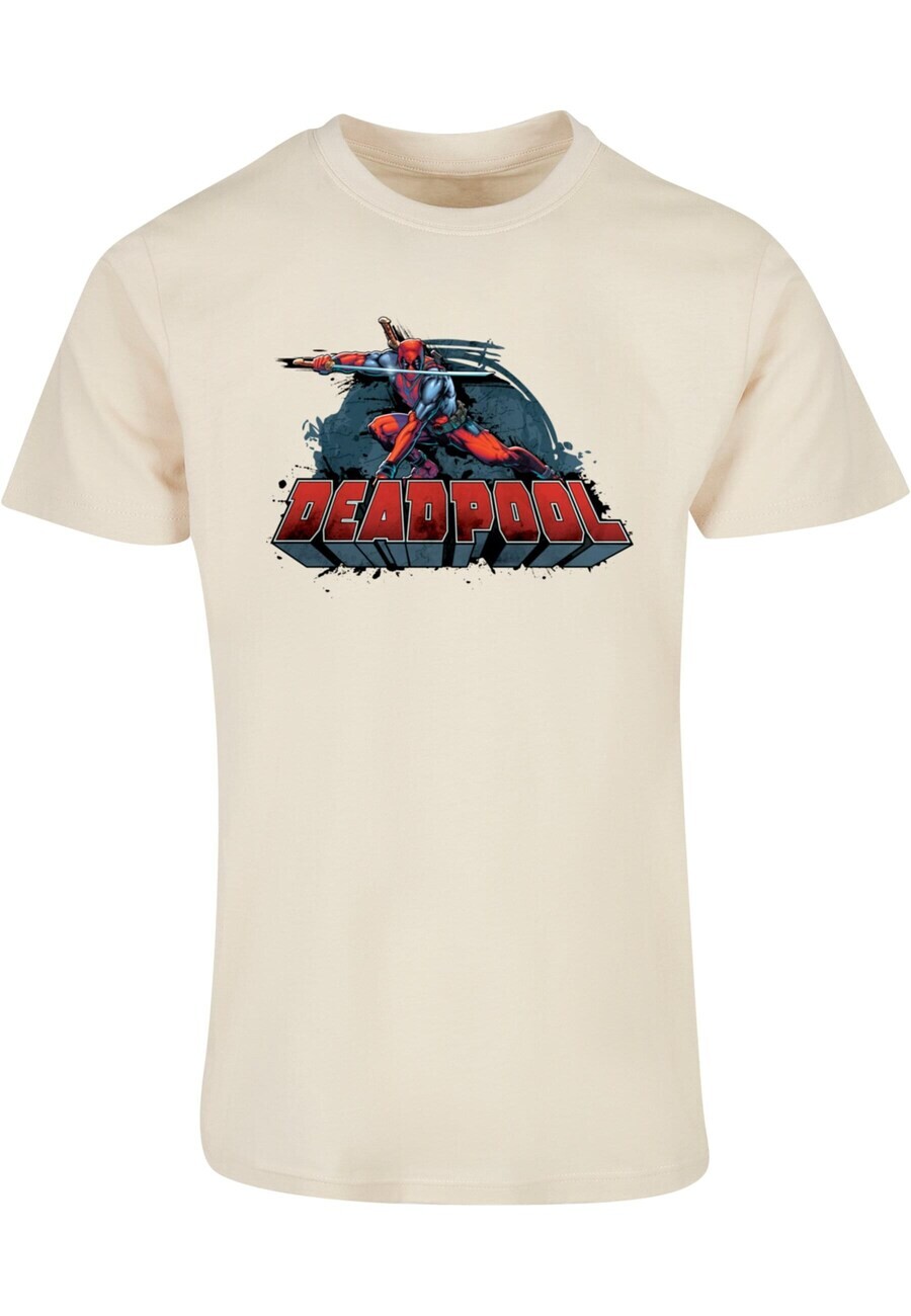 

Классическая футболка ABSOLUTE CULT Shirt Deadpool - Sword, светло-бежевый