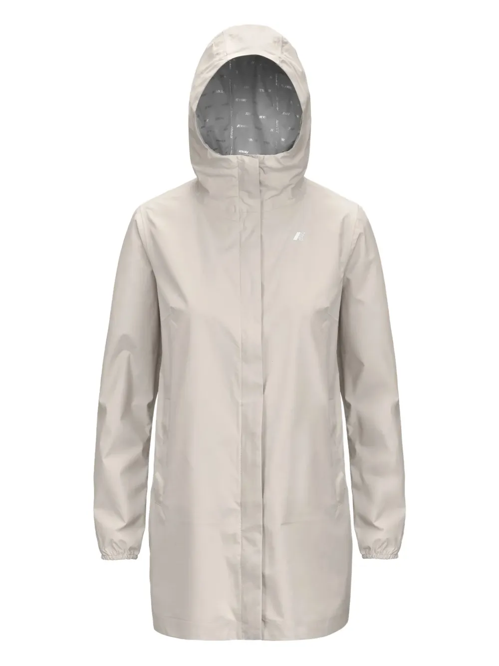 

Куртка с капюшоном и нашивкой-логотипом K-Way, нейтральный