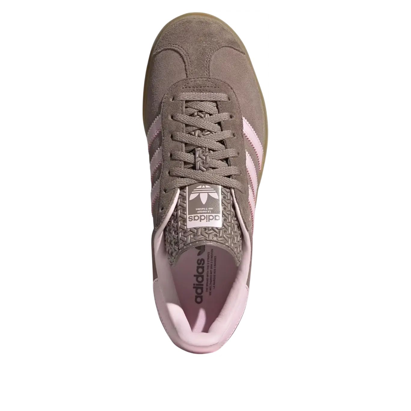 Кроссовки (WMNS) adidas Gazelle Bold 'Trace Brown Clear Pink' — фото 2