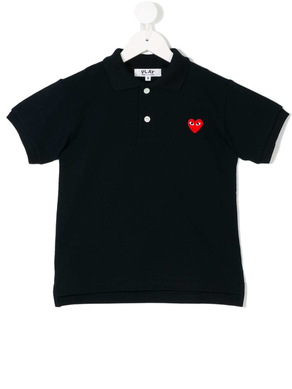 

Comme des Garçons рубашка поло с вышивкой, синий