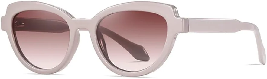 

Солнцезащитные очки «кошачий глаз» в стиле ретро для женщин, поляризованные солнцезащитные очки для мужчин, защита от ультрафиолета UV400 MTZJH, Pink With Brown