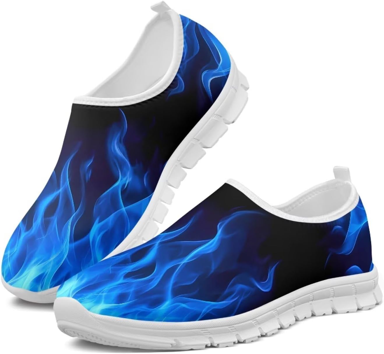 

Удобные мужские кроссовки для ходьбы, стильные и дышащие, легкие теннисные кроссовки без шнурков с эластичной дышащей верхней частью и мягкой подошвой EVA, для путешествий и спорта, размеры US 5-14, белая подошва Generic