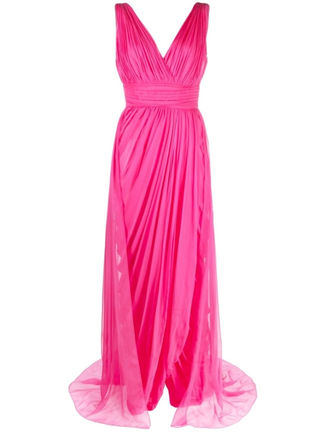 

Alberta Ferretti шелковое платье с драпировкой, розовый