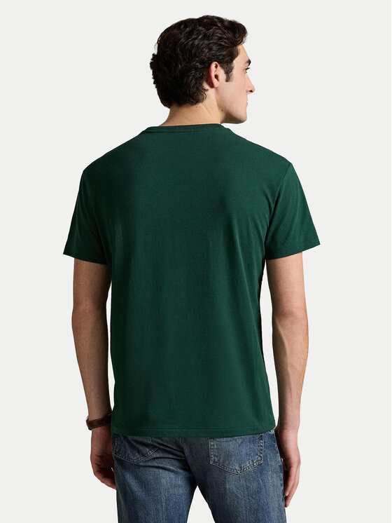 Футболка classic fit 710981370006 Polo Ralph Lauren, зеленый — фото 3
