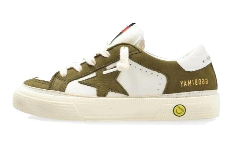 Детские кожаные кроссовки May Golden Goose, зеленый