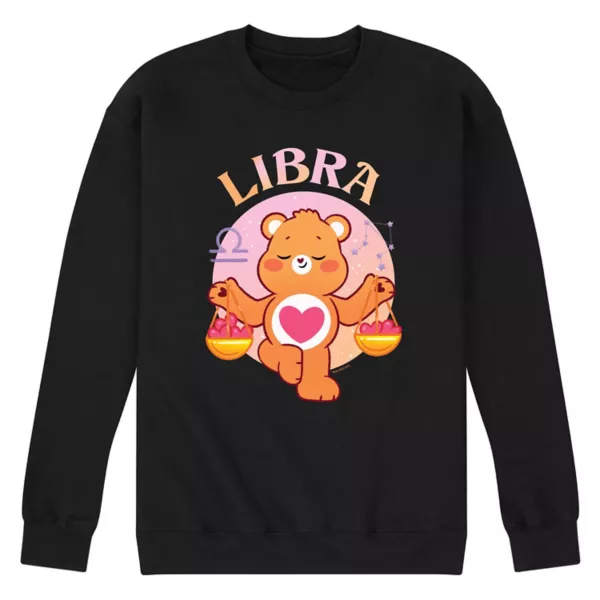 

Мужская флисовая толстовка Care Bears Libra Licensed Character, черный