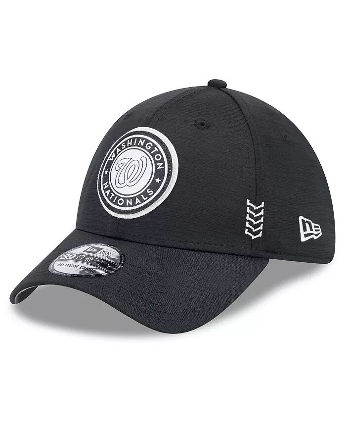 

Мужская черная кепка Washington Nationals 2024 Clubhouse 39THIRTY Flex Fit New Era