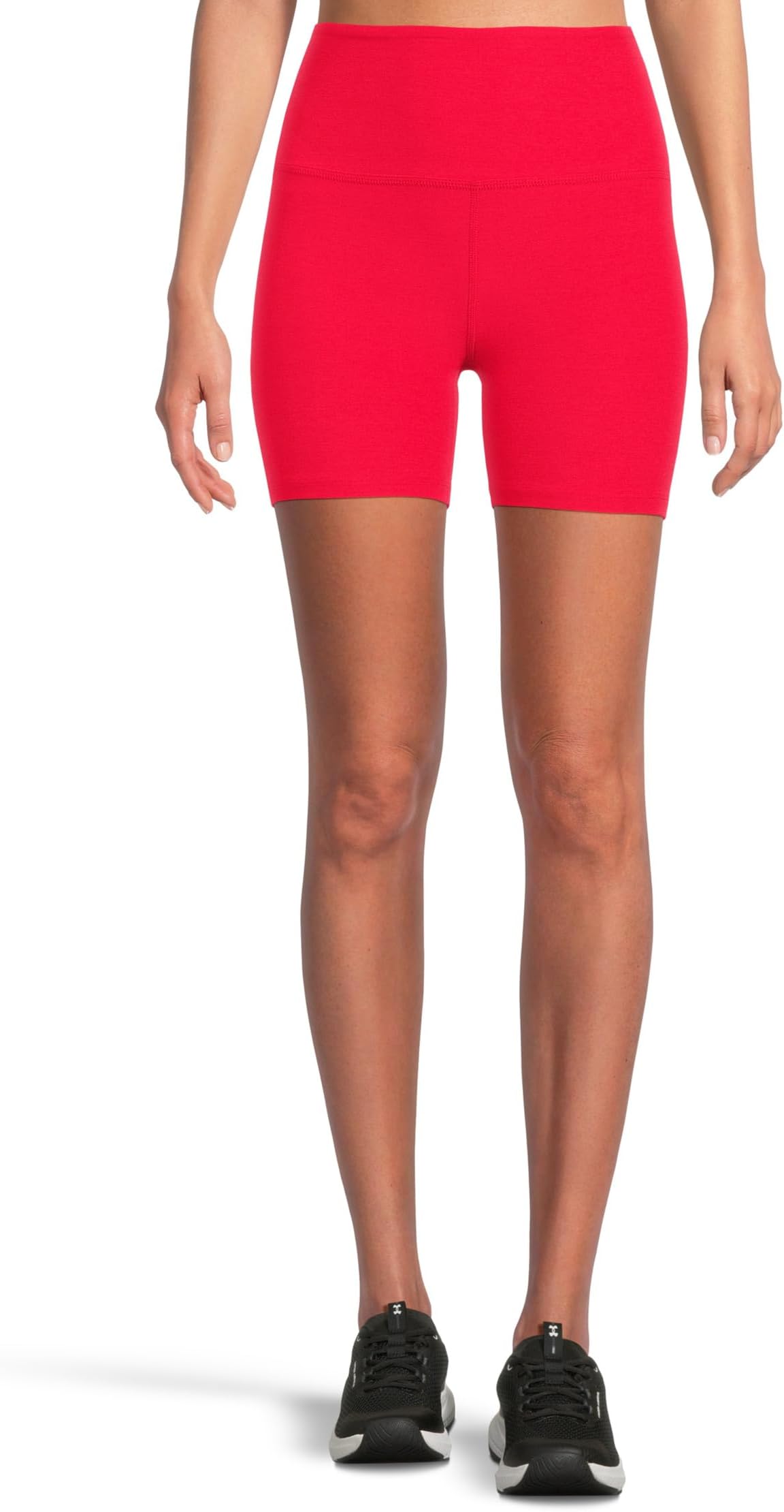 

Шорты Beyond Yoga Spacedye Keep Pace 5" Biker Shorts, цвет Candy Apple Red Heather