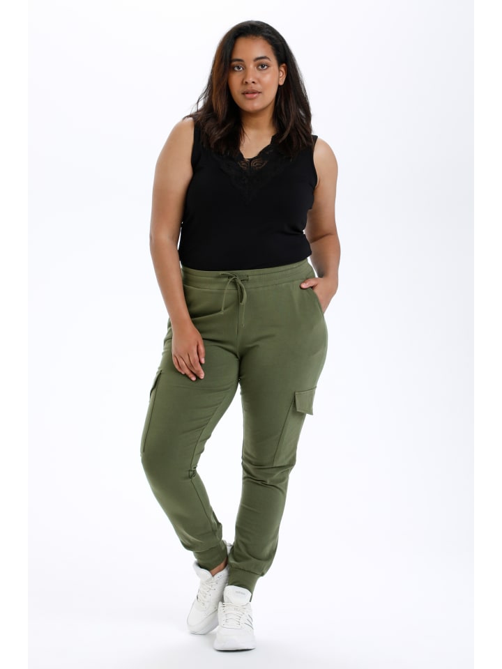 

KAFFE curve Повседневные брюки KCsine свободного кроя цвета «Виноградный лист»