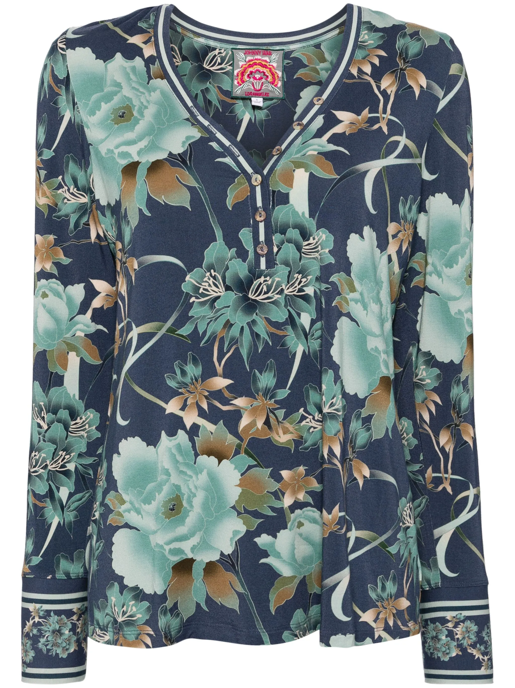 

Топ хенли The Janie Favorite Johnny Was, синий