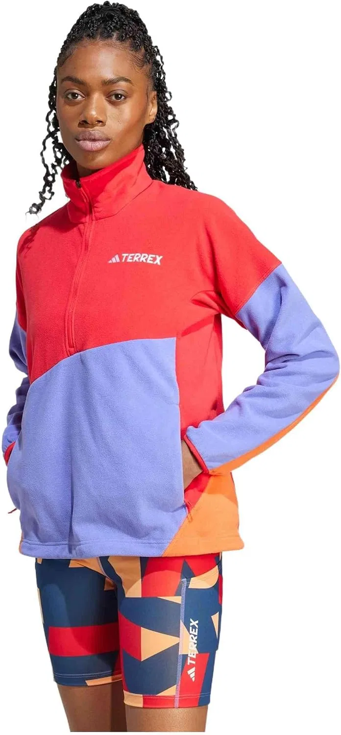 Флисовая куртка adidas Terrex Multi Climawarm, Pure Ruby/Semi Cobalt Blue/Semi Impact Orange