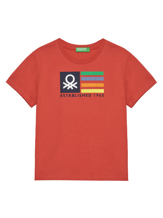 

Футболка обычного кроя 3I1XG10HT United Colors Of Benetton, красный