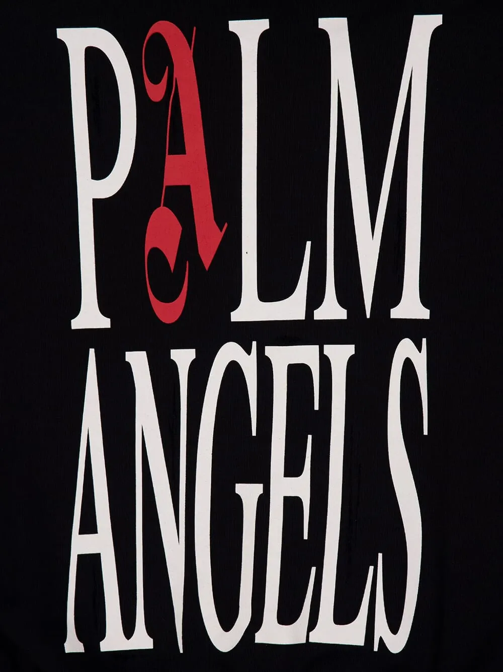 Толстовка на молнии с принтом "Флаг в огне" Palm Angels, черный — фото 4
