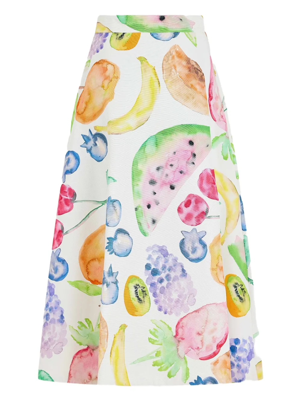 

Юбка миди с принтом Rosie Assoulin, белый