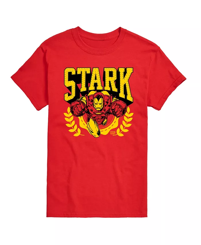 

Мужская футболка с коротким рукавом Iron Man Stark Industries AIRWAVES, красный