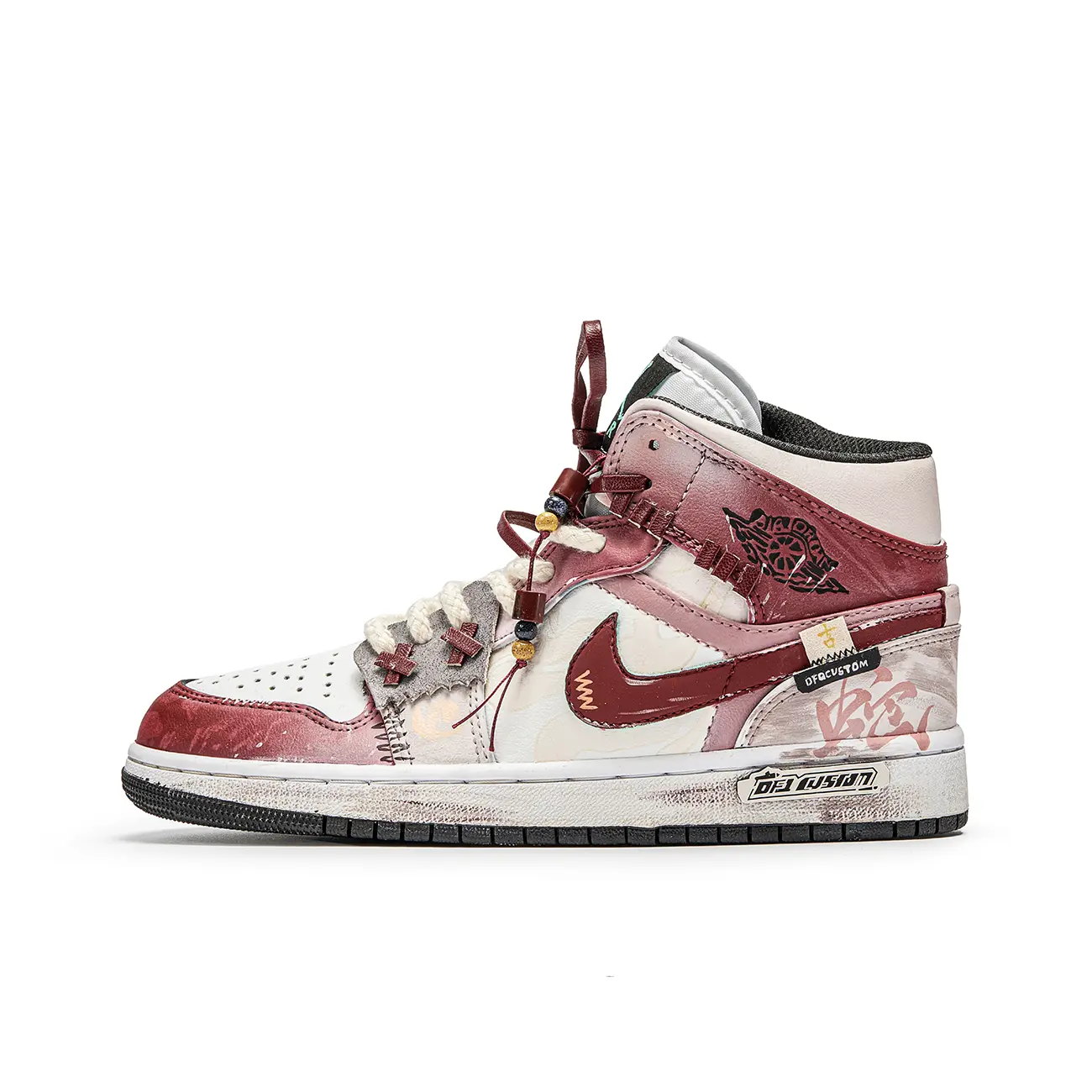 

Jordan Air 1 противоскользящие износостойкие высокие детские баскетбольные кроссовки red brown для подростков