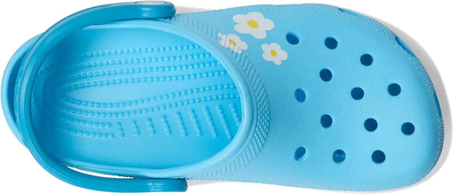 Детские классические сезонные сабо Crocs с графическим рисунком
