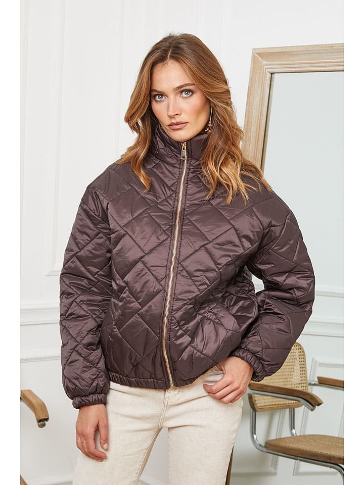 

Joséfine Стеганая куртка "Деми" коричневого цвета