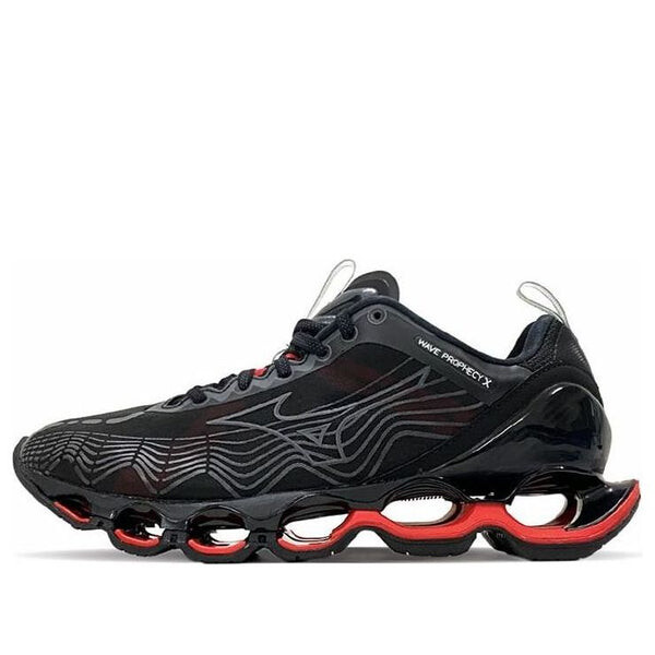 

Кроссовки wave prophecy 10 'black red' Mizuno, черный