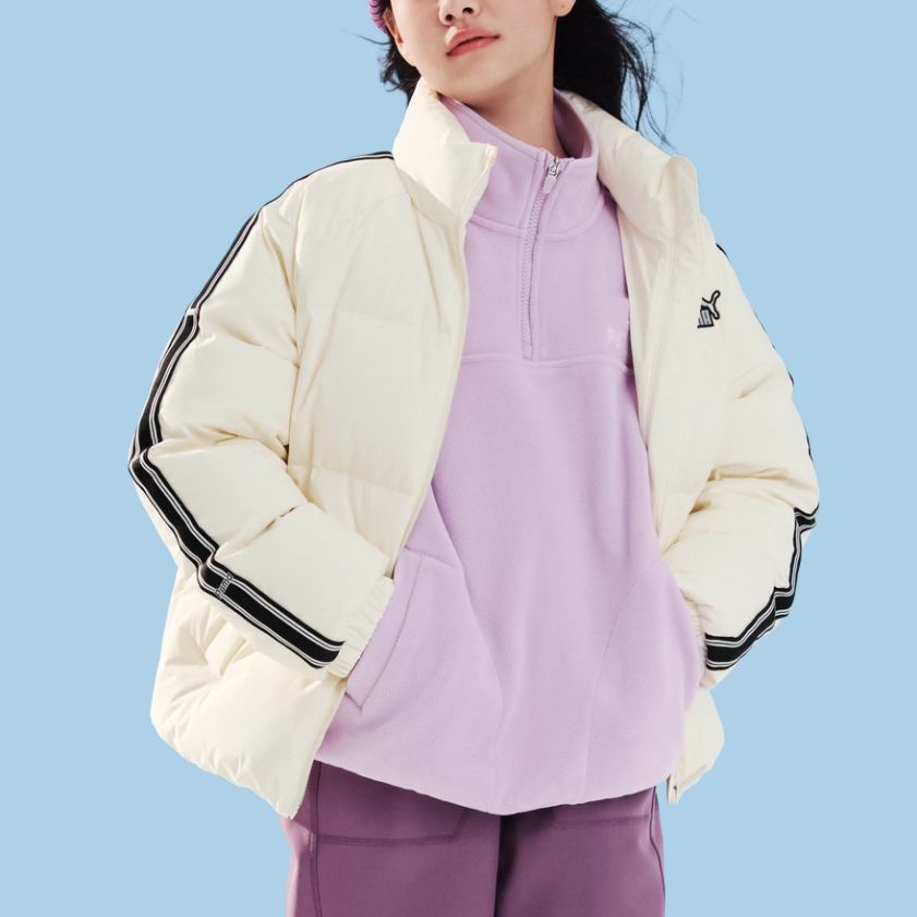 Пуховик Sportstyle Series Kids' PUMA, Ecru 10301 — фото 3