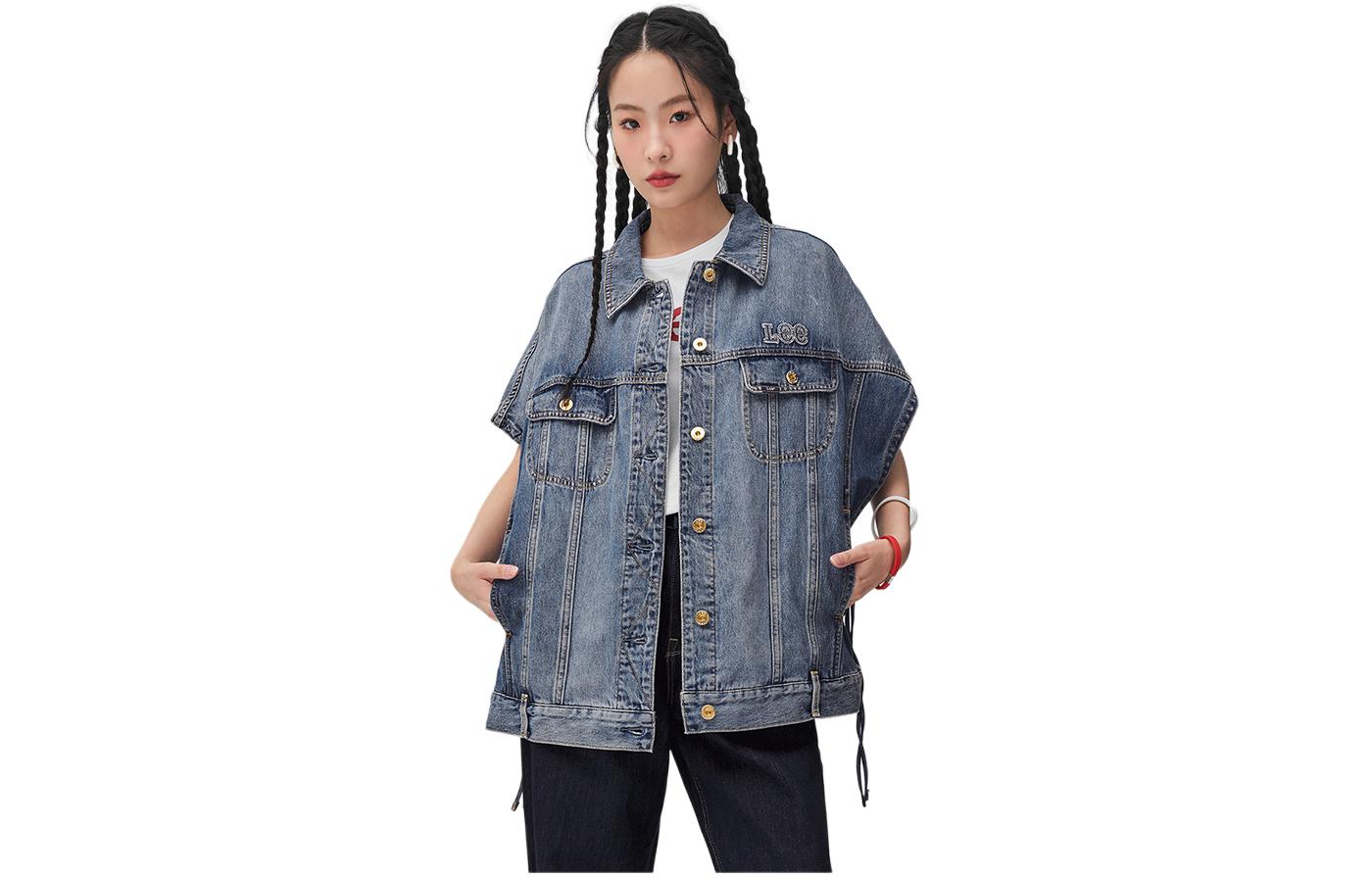 

Lee Женская синяя жилетка среднего размера, Medium Blue
