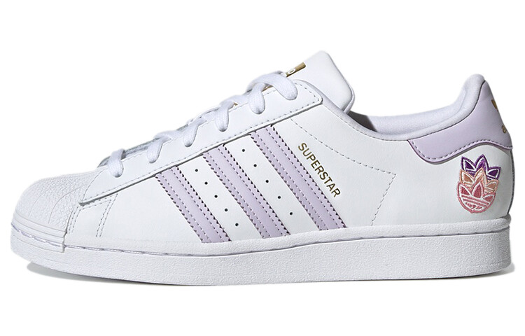 

Кроссовки Adidas Originals Superstar Trefoil White Purple Tint Women's