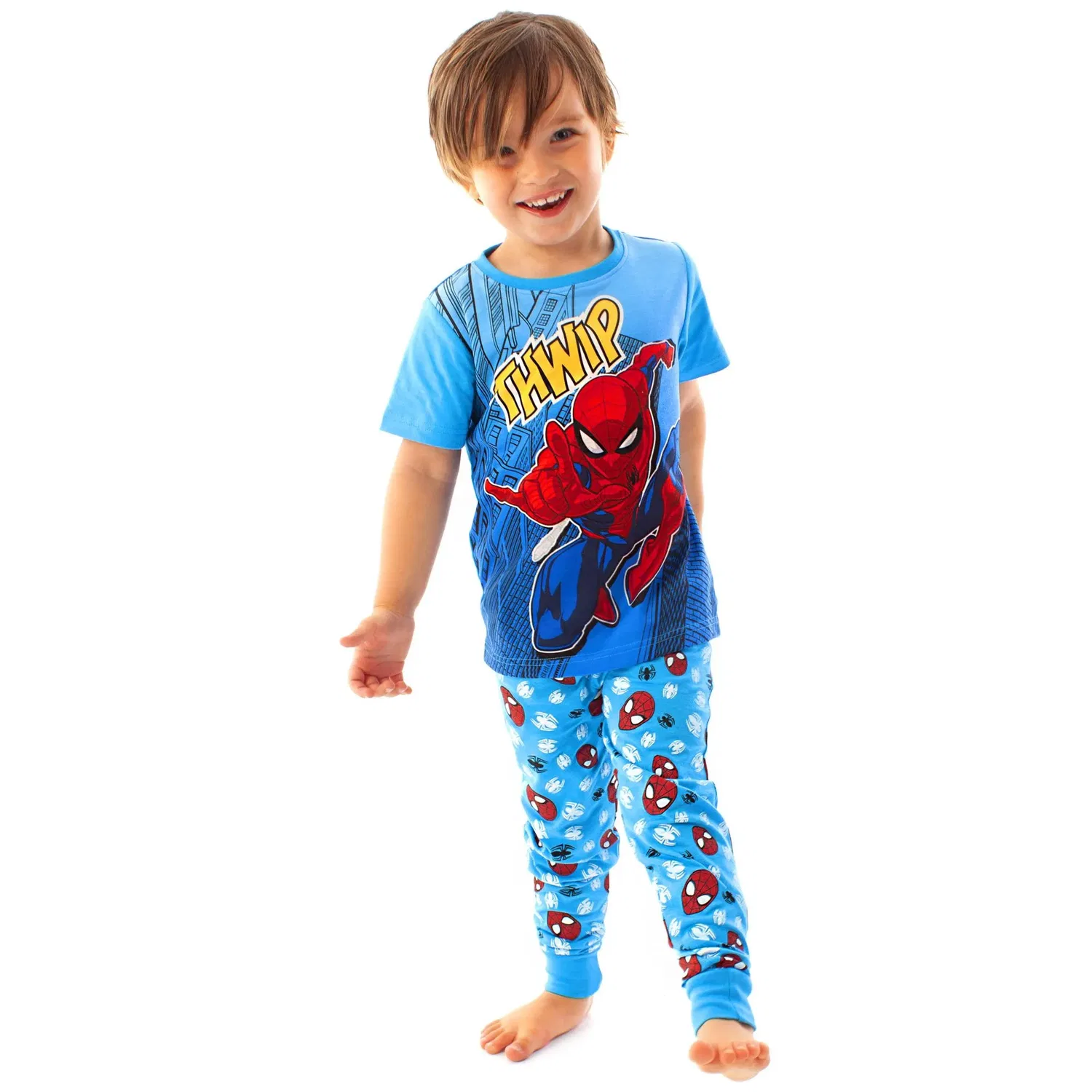 Пижама с коротким рукавом и длинными штанинами Marvel Spider-Man, синий