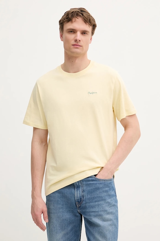 

Хлопковая футболка Pepe Jeans, желтый