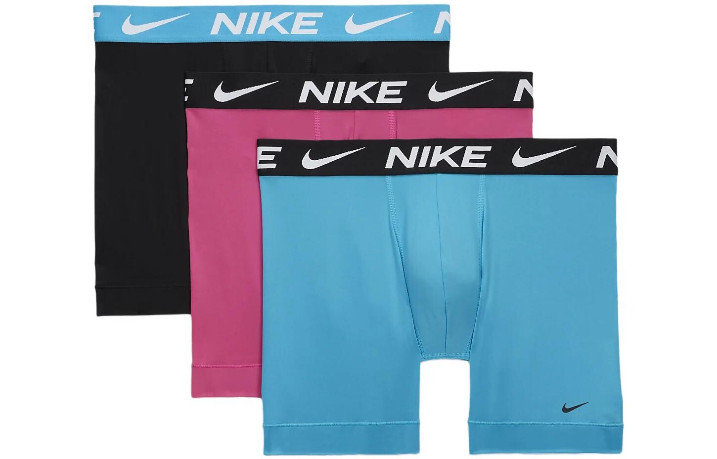

Мужские боксеры Nike, 3 двойные упаковки (синий + яркий фиолетовый + черный)