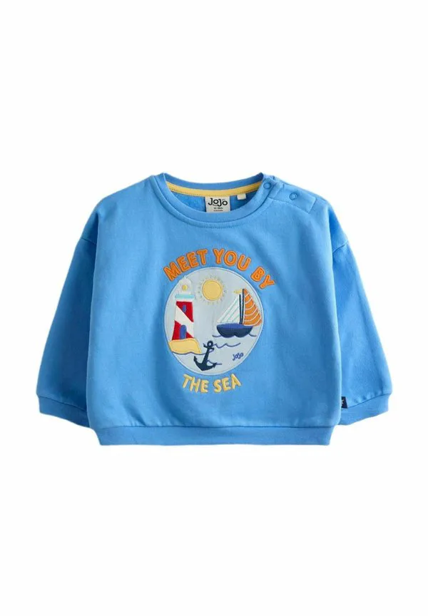 Толстовка стандартного кроя с морской аппликацией Jojo Maman Bébé, Blue Boat