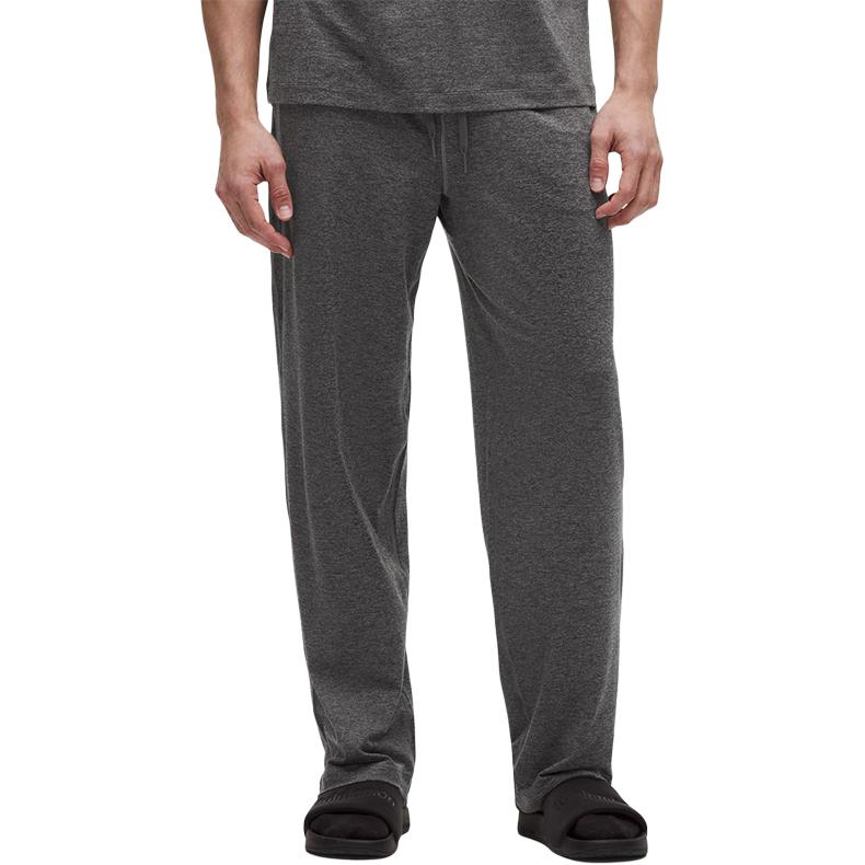 

Мягкие джерси повседневные брюки мужские Lululemon, черный/графитовый