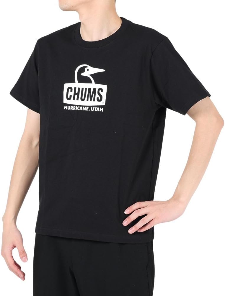 

Мужская футболка CHUMS с изображением груди, белый/черный