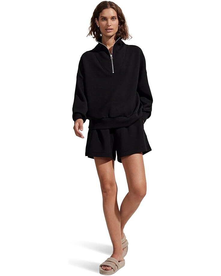 

Свитер Varley Hawley 1/2 Zip Sweater, черный