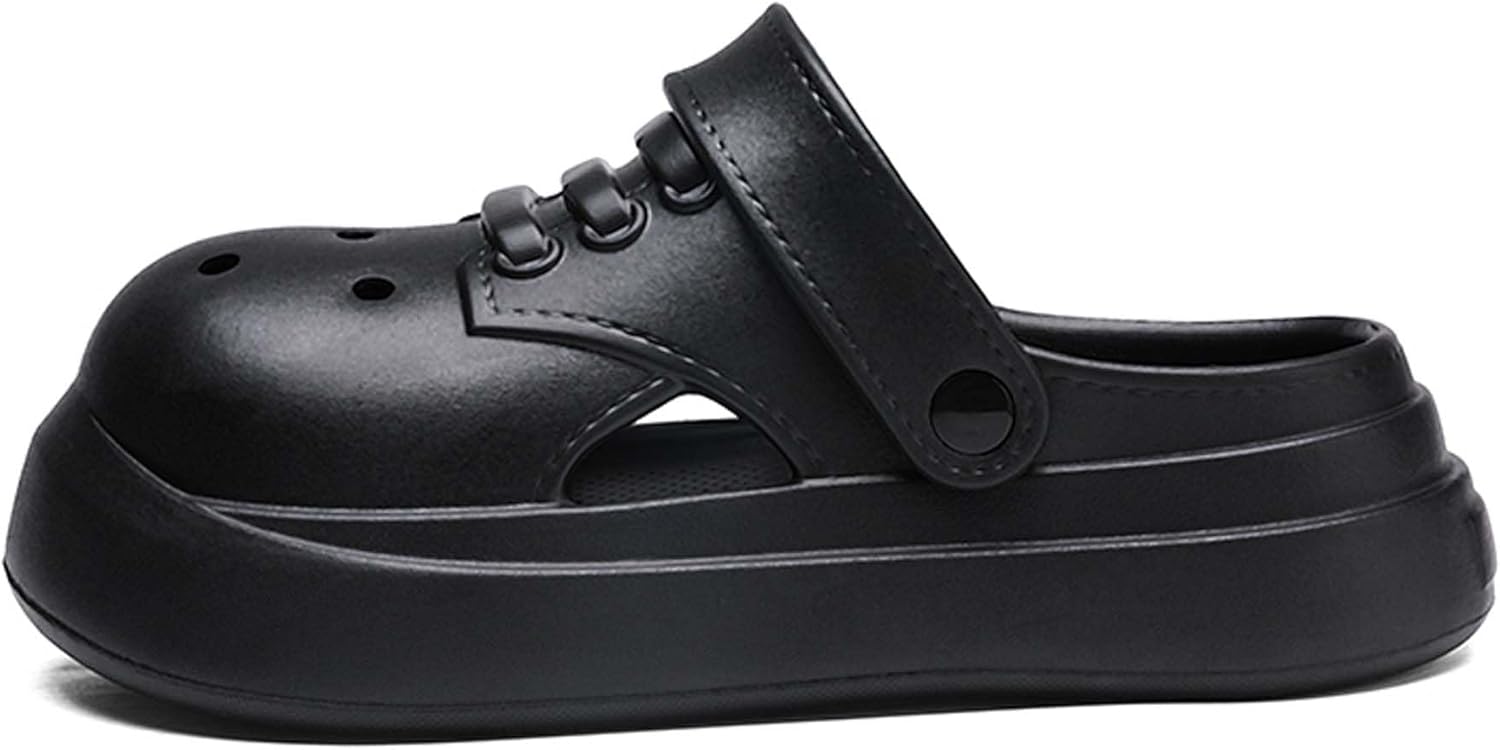 

Мужские садовые сабо, летние сандалии, нескользящие тапочки, шлепанцы для душа, бассейна и пляжа (для женщин/мужчин) Vtiao, черный