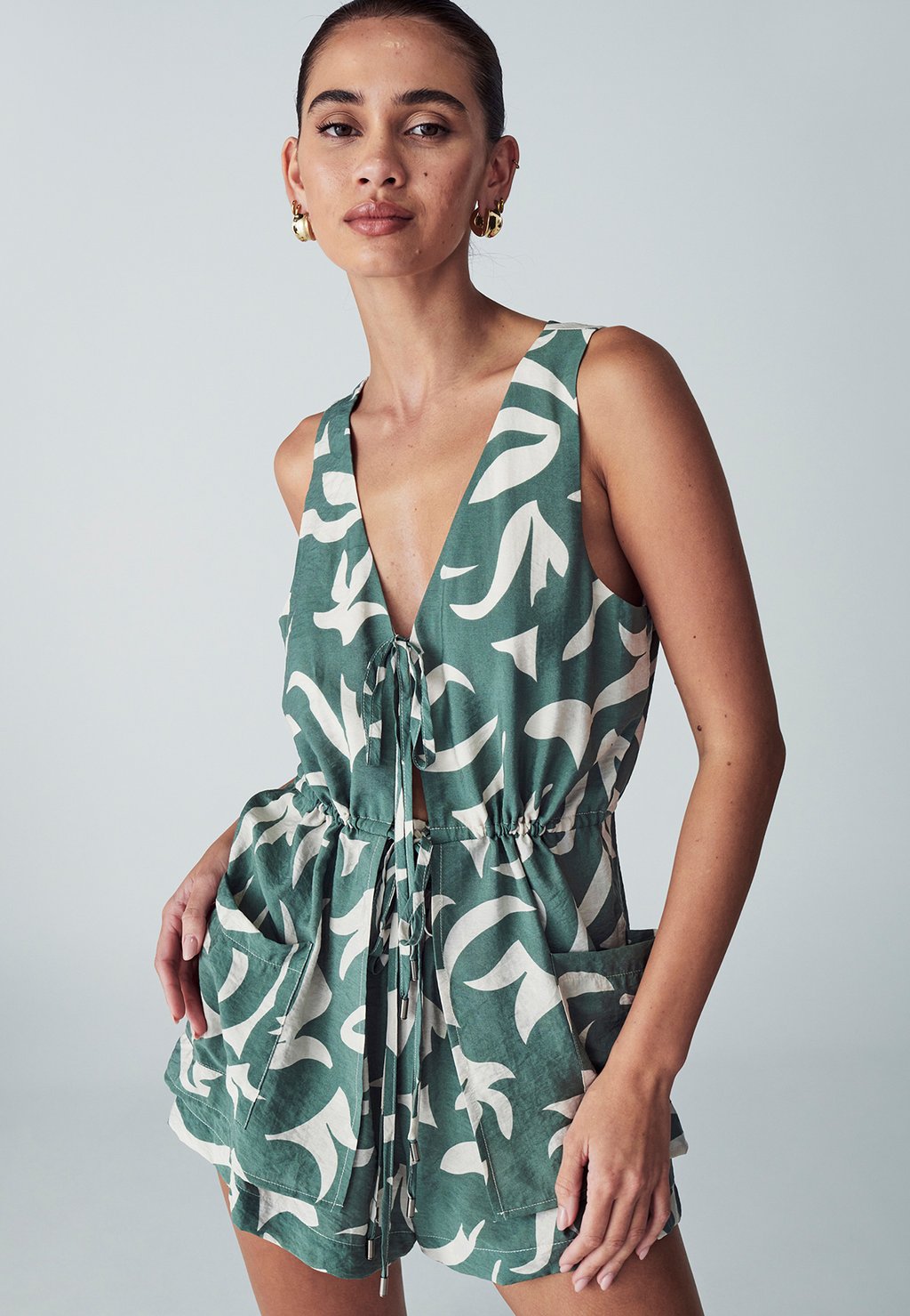

Топ LEVIE - Blouse ST MRLO, цвет Sage Abstract
