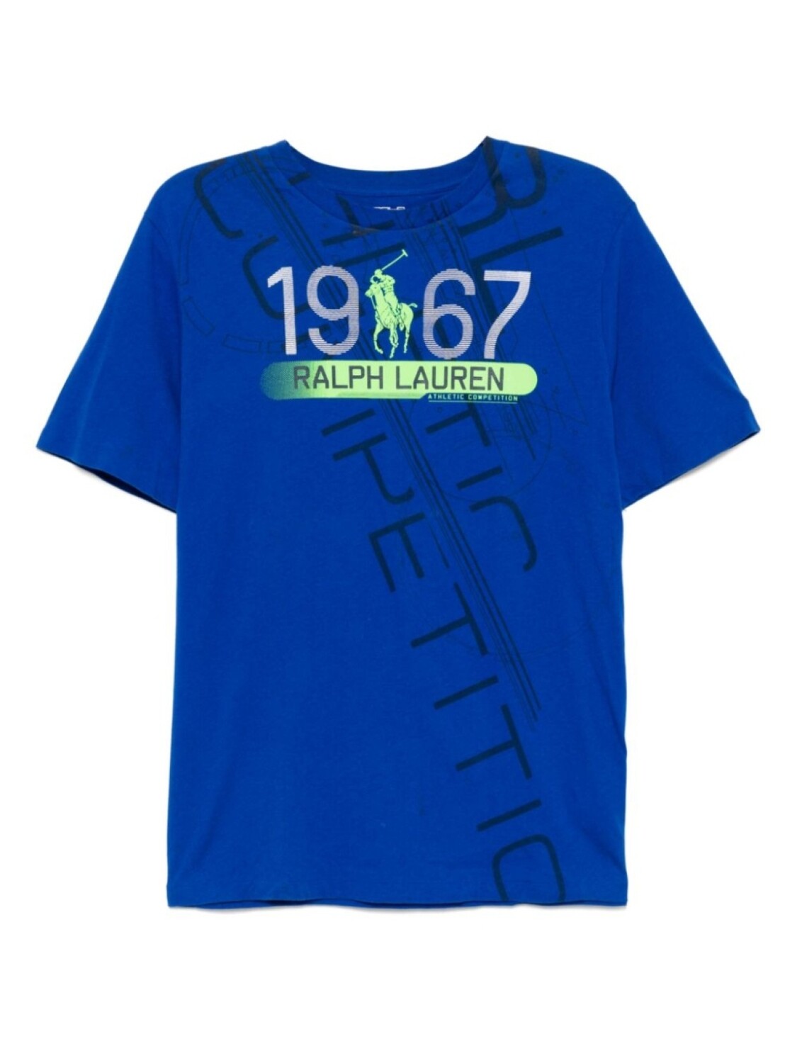 

POLO RALPH LAUREN KIDS футболка с графичным принтом, синий