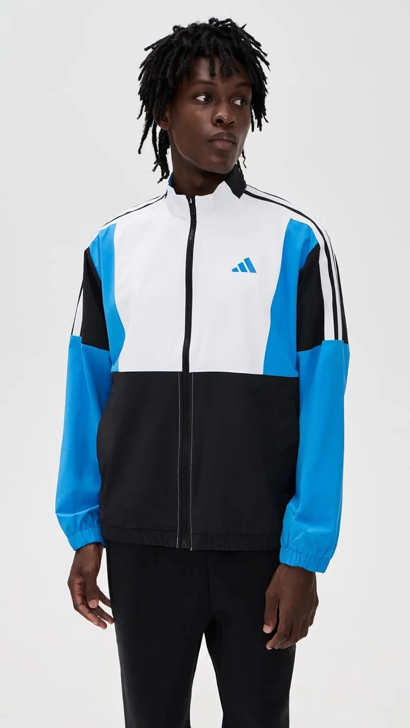 Ветровка adidas мужская, черный — фото 3