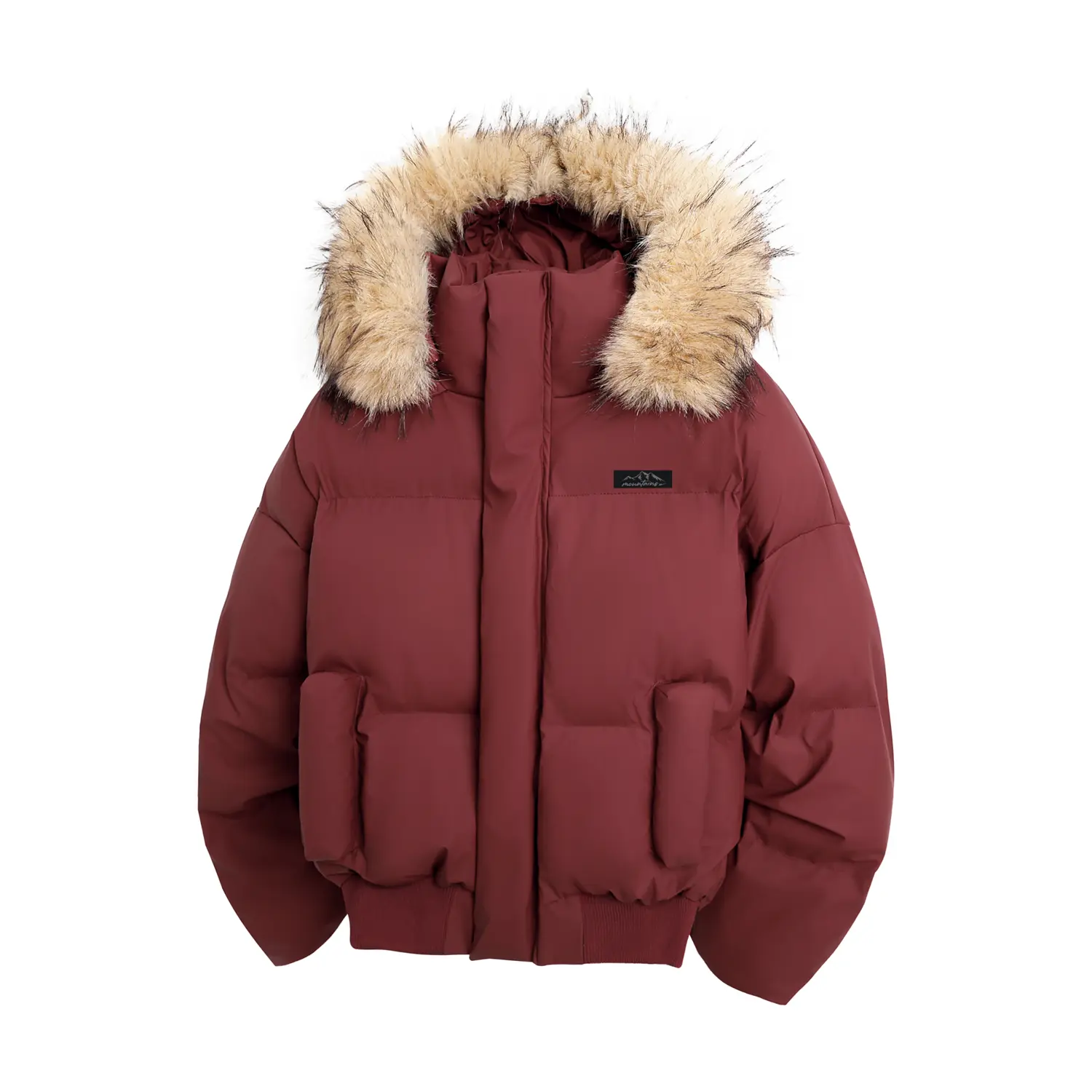 

Пуховик Huichao Riding The Wind Collection Unisex WARRIOR, красный (hat with fur collar, detachable, one piece, three ways to wear, diy badge)