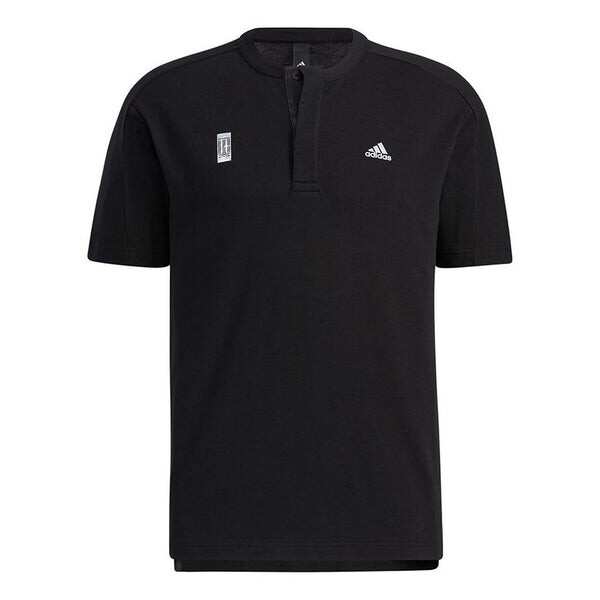 

Футболка wj t henly sports casual short sleeve black Adidas, черный