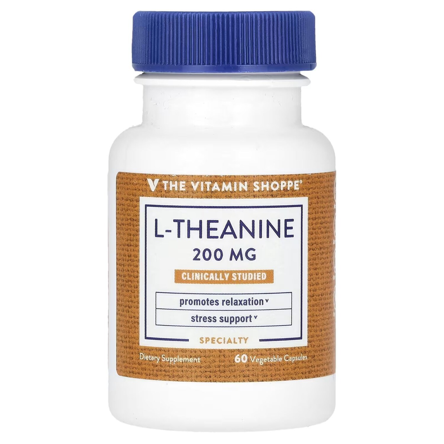 

L-теанин, 200 мг, 60 растительных капсул The Vitamin Shoppe